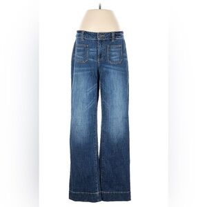 Wide Leg Path Pocket Jeans